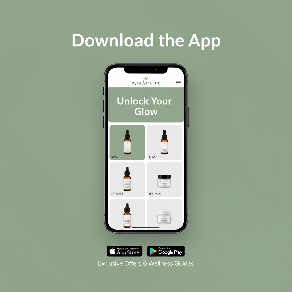 Download PurāVeda App on mobile - exclusive offers and free gifts