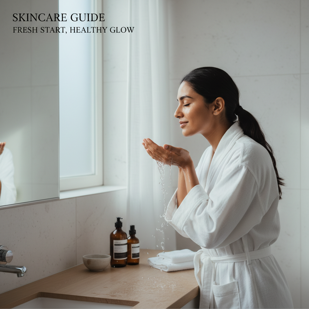 How Many Times Should You Wash Your Face Daily - PurāVeda Skincare Guide article cover